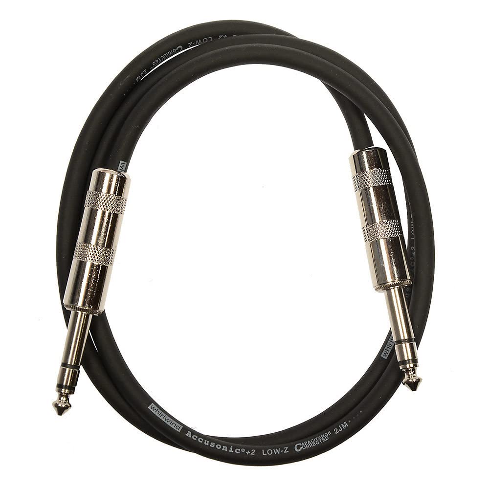 Whirlwind ST03 1/4-inch TRS Male to 1/4-inch TRS Male Cable - 3 foot