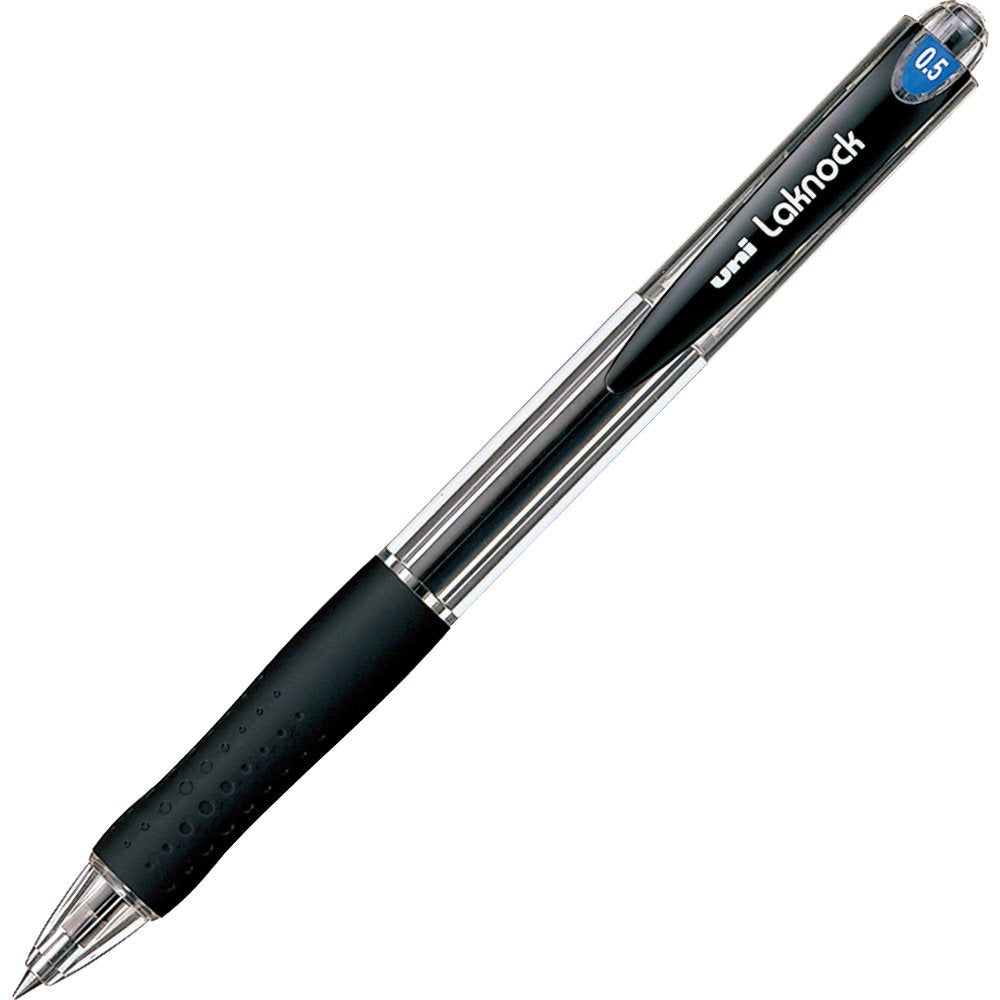 Mitsubishi Pencil SN10005.24 Berry Raku Knock Oil-based Ballpoint Pen, 0.5, Black, 10 Pens