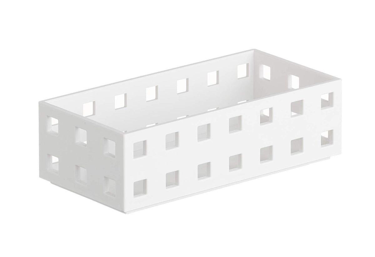 like-it 9007 Kitchen Storage Case, Bricks, 55.1 inches (140 cm), Mini, Small, Width 2.8 x Depth 5.5 x Height 1.7 inches (7 x 14 x 4.3 cm), White, Made in Japan, Stackable, Accessory Storage