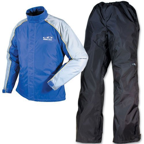 ROUGH ROAD dual Tex compact rain suit Ocean Blue LD (Ladies) RR5232