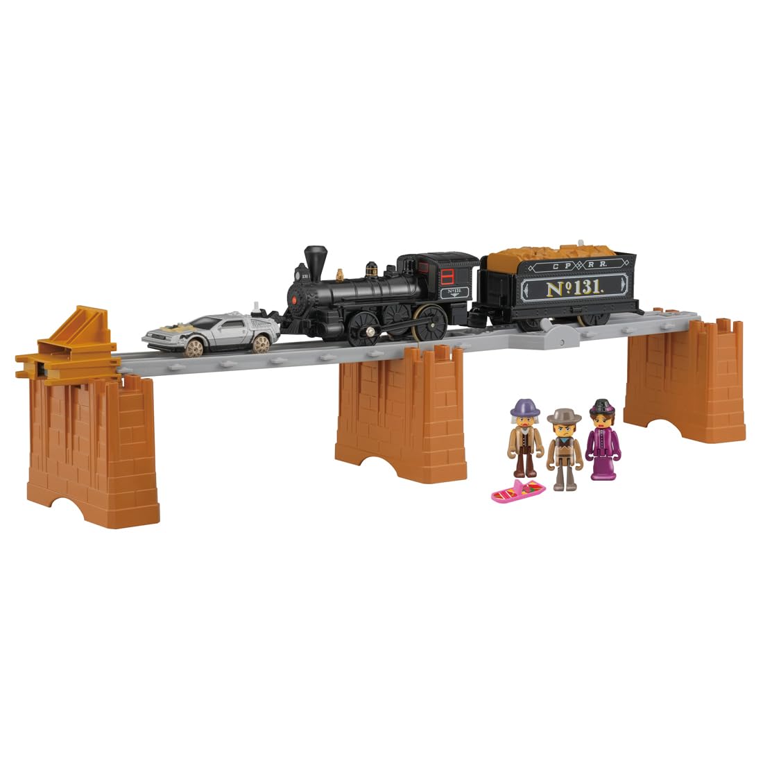 Takara Tomy Plarail Back to The Future PART3 Steam Locomotive No. 131 & Time Machine, Train, Toy for Ages 3 and Up
