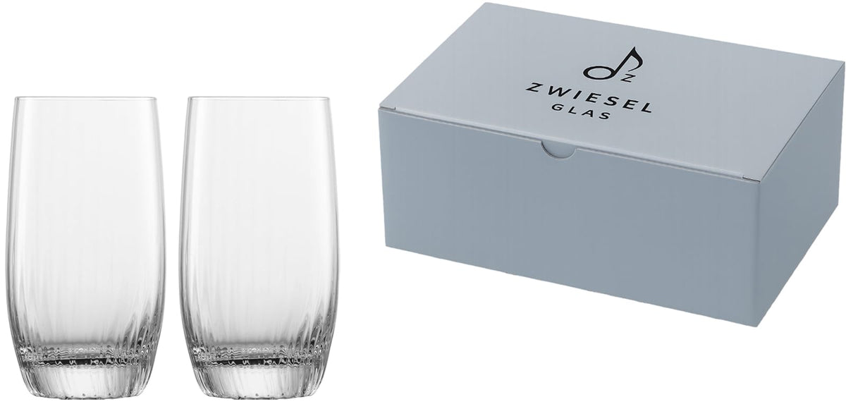 ZWIESEL GLAS M122323 Tumbler, Fortune, For Water, Mineral Water, Soft Drinks, All-round, 2-Piece Set, Machine Made