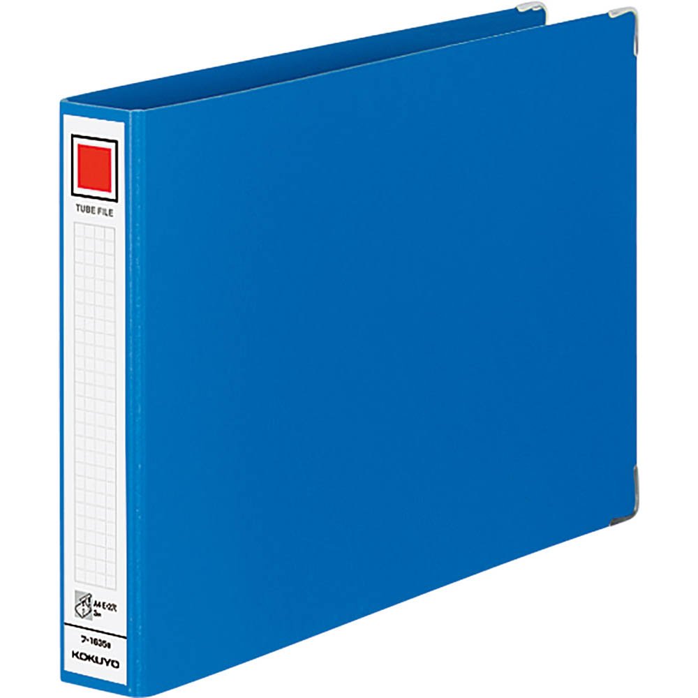 Kokuyo tube file blue M type A4 30mm in width 2 binding Anafu-1635B (japan import)