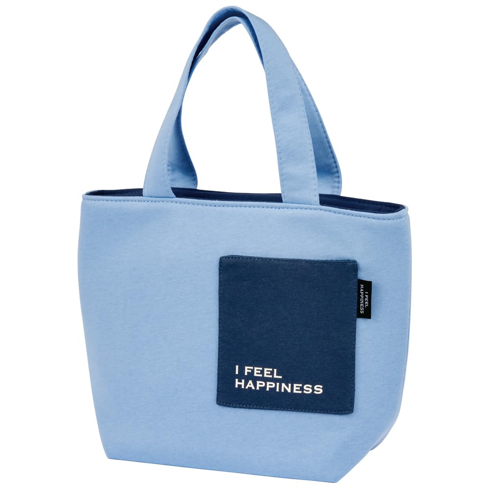 Skater KNBP2-A Insulated Lunch Bag with Pockets, See-Through Blue