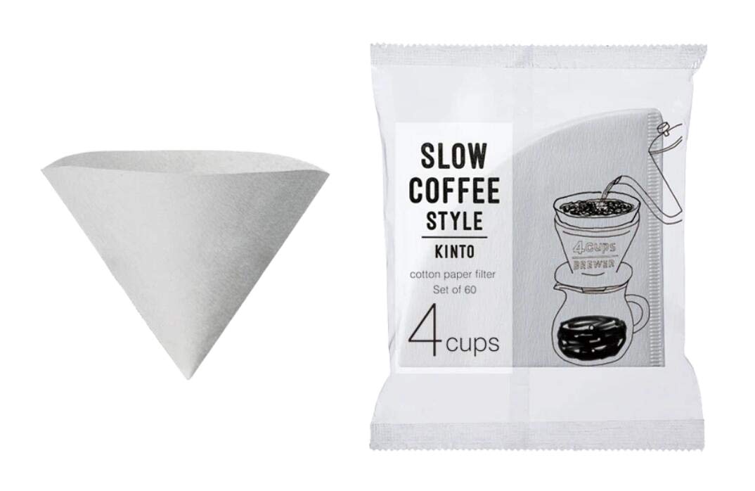 KINTO SCS 27634 Cotton Paper Filter, 4 Cups, Coffee, Hand Drip