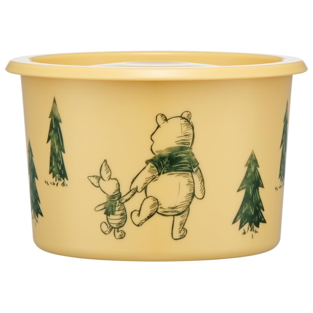 Skater SOT6-A One-Touch Seal Container, Small, 20.3 fl oz (600 ml), Airtight Container, Storage Container, Disney Winnie the Pooh