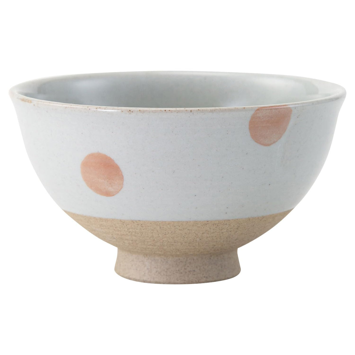 西海陶器(Saikaitoki) Arita Ware 74101 Rice Bowl, Diameter Approx. 4.3 inches (11 cm), Polka Dot, Red, Made in Japan