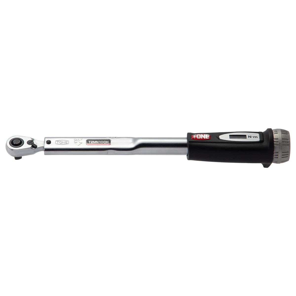 Tone T2MN10CH-QL Preset Torque Wrench (Direct Set, Compact Head Type), 1/4 inch (6.35 mm) Drive Black 10Nm