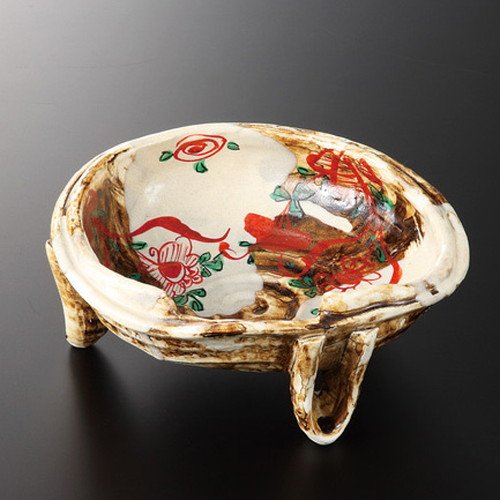 Flower Painting Three-Pair Bowl [7.5 x 6.9 x 3.1 inches (19 x 17.5 x 8 cm), 25.7 oz (730 g), Special Selection Included, For Restaurants, Ryokan, Japanese Tableware, Commercial Use,