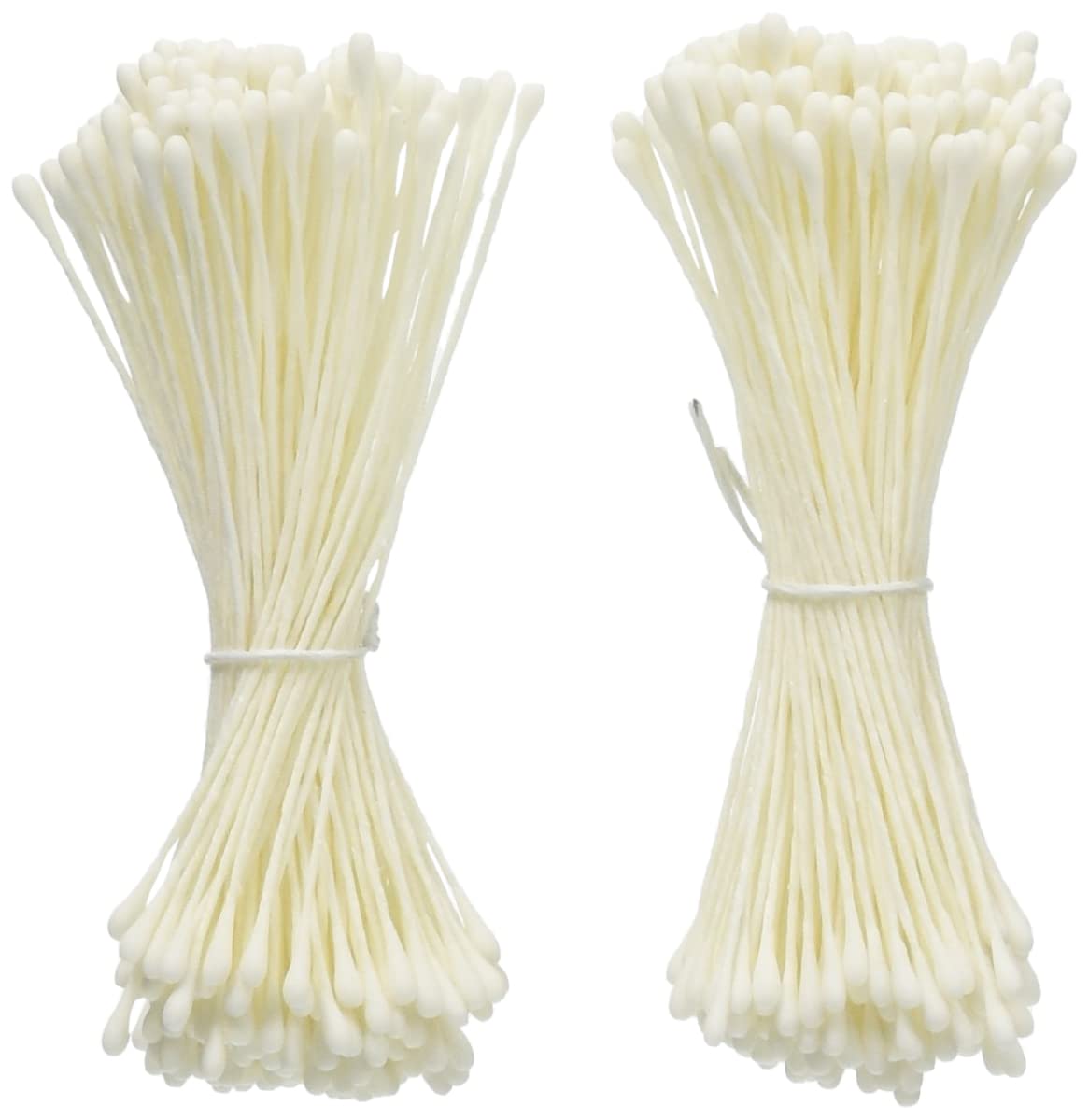 Art Flower Flower Core Fabric Ball peppu Small White 2 Bundles, 50-Pack