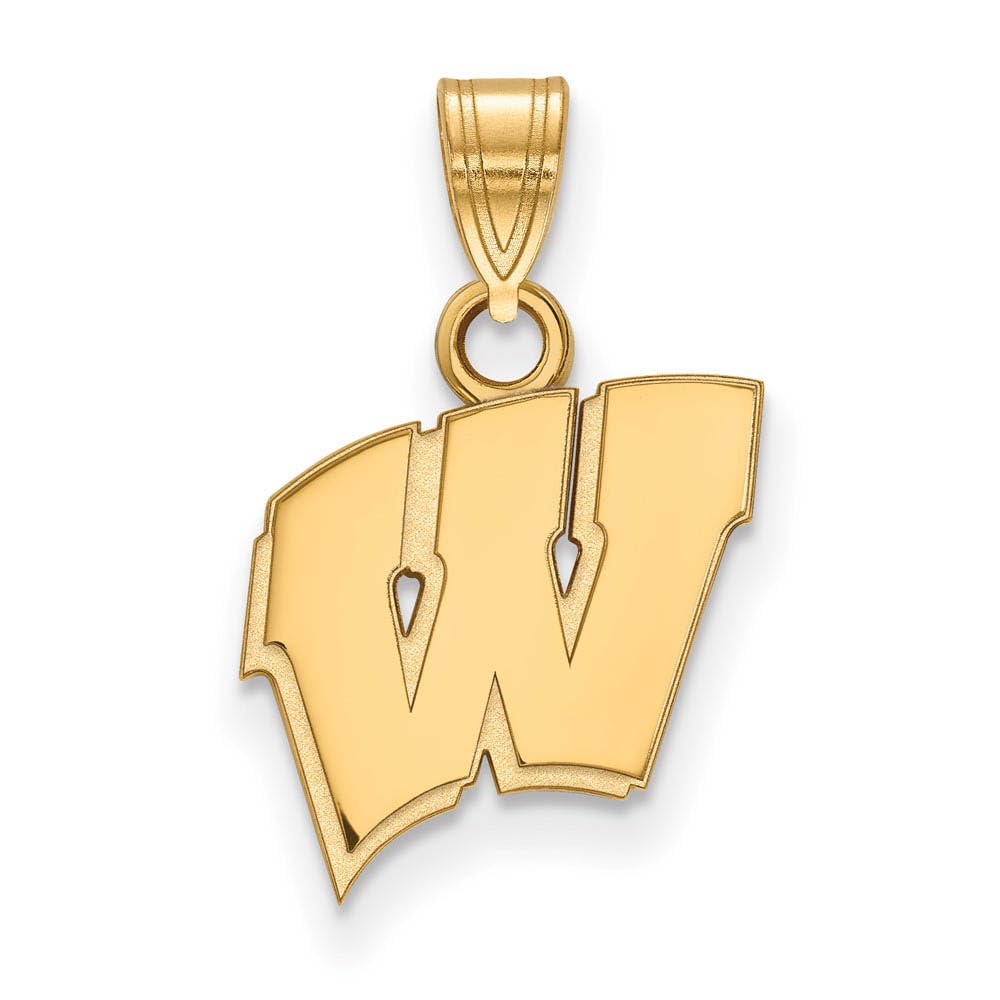 Wisconsin Small (1/2 Inch) Pendant (14k Yellow Gold)