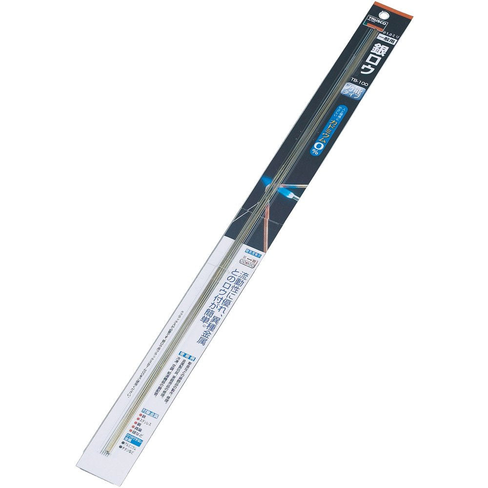 TRUSCO TRZ-08-500 Silver Wax Rod, 0.03 x 19.7 inches (0.8 x 500 mm), Pack of 5
