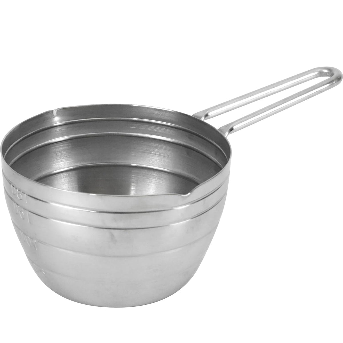 Wahei Freiz Ganso Yakiaki YR-013 Measuring Cup, 7.8 fl oz (200 ml), Graduated Handle, Stainless Steel