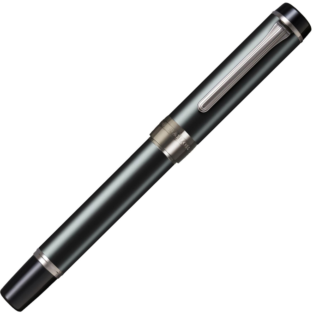 Sailor CYLINT Fountain Pen – Matte Black Stainless Steel Body, 21K Gold Medium Nib 10-6007-420