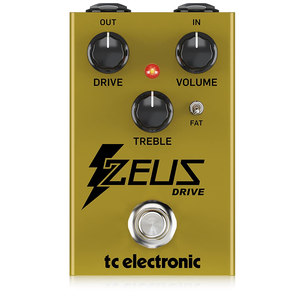 TC Electronic ZEUS DRIVE OVERDRIVE Legendary Dynamic Overdrive Boost Pedal with FAT Mod Switch and Optional Buffered Bypass