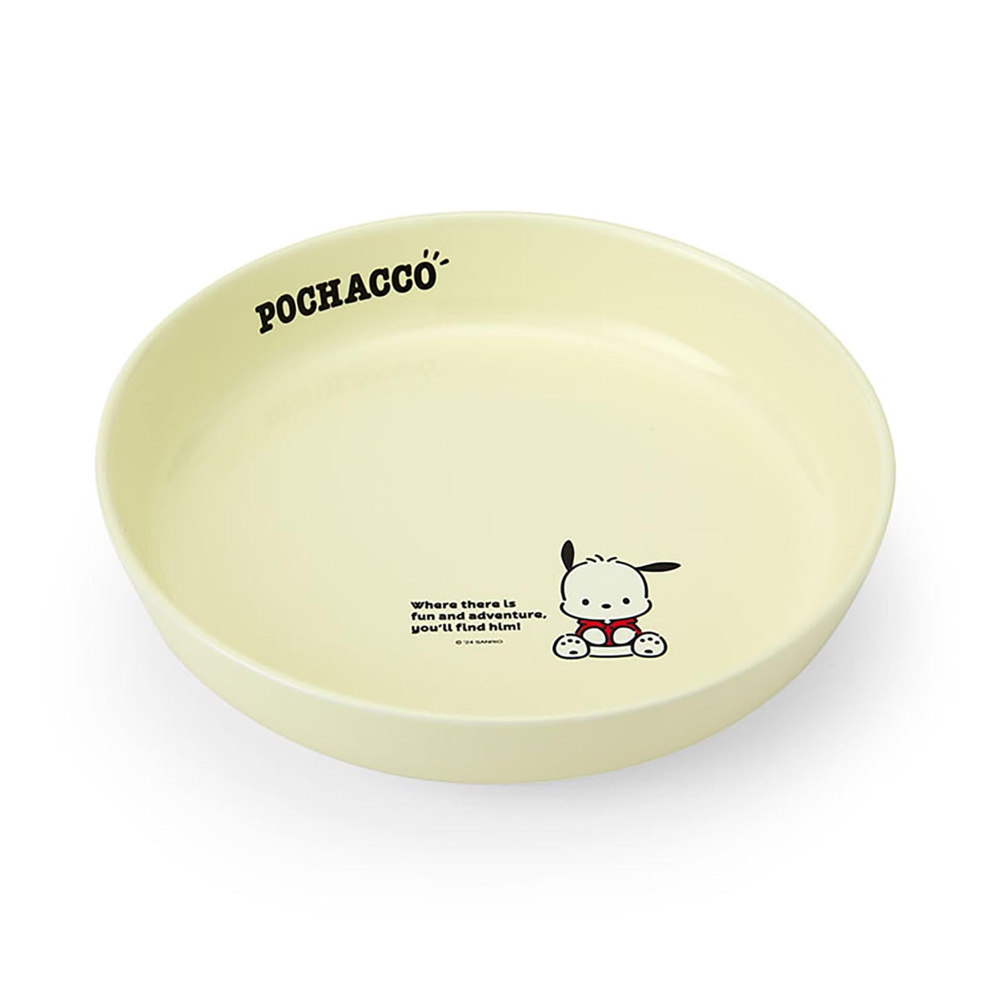Sanrio 186619 Potchacco Plate, 8.3 inches (21 cm), Microwave, Dishwasher, Dish-Dryer, Ceramic, Curry Plate, Pasta Plate
