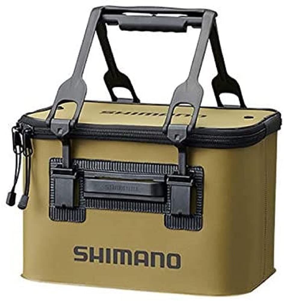 Shimano BK-016Q Bakkan EV Fishing Bucket, 15.7 inches (40 cm), Khaki