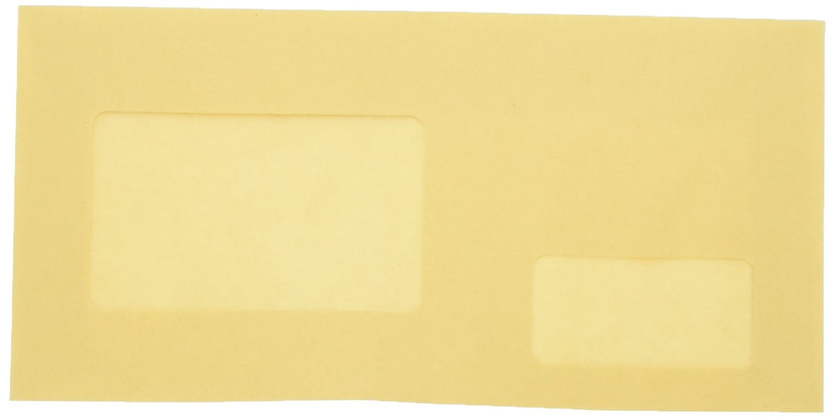 Sukko Kogyo Envelopes, Double Window, Craft, 100 Sheets, 876