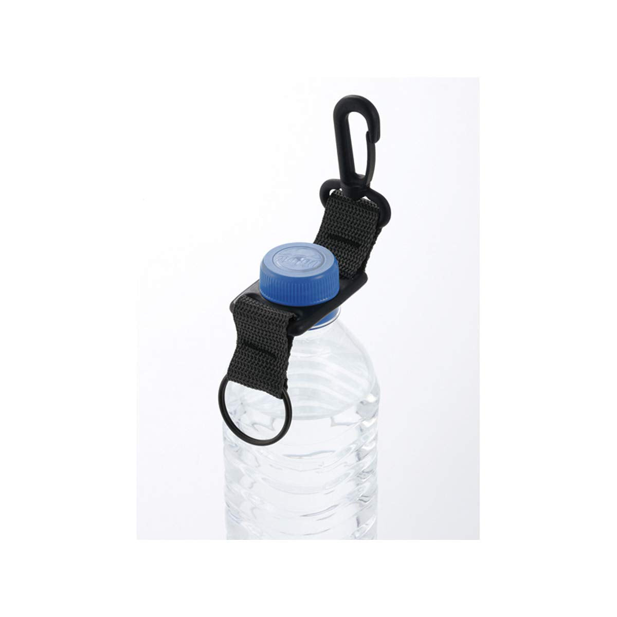 Mochizuki 25921 Plastic Bottle Holder, Outdoor, Camping, Bottle Clip, Black