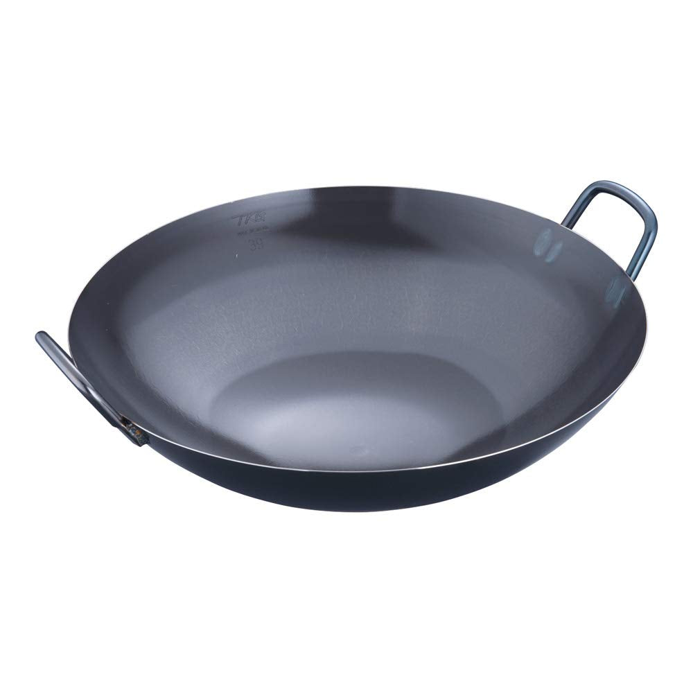 遠藤商事(Endo Shoji) Endoshoji ATYC603 Iron Wok, 15.4 inches (39 cm), Commercial Use, Blue Temper Material, Made in Japan