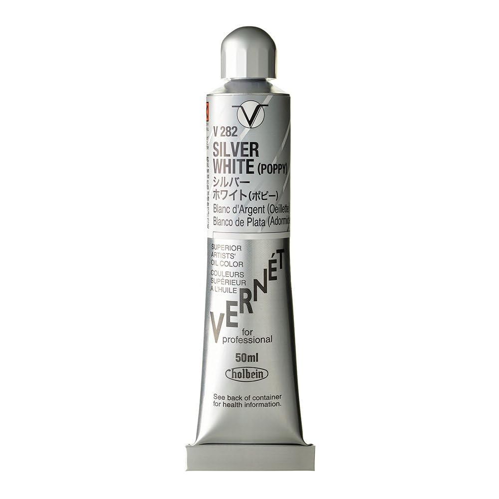 Holbein Vernet Artists Oil Silver White (Poppy) 50ml