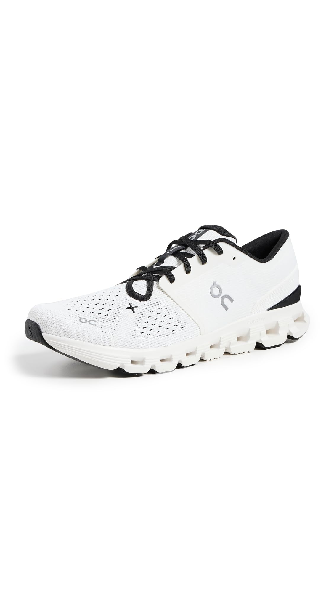 On Men's Cloud X 4 Sneakers, Ivory/Black, 7 Medium US