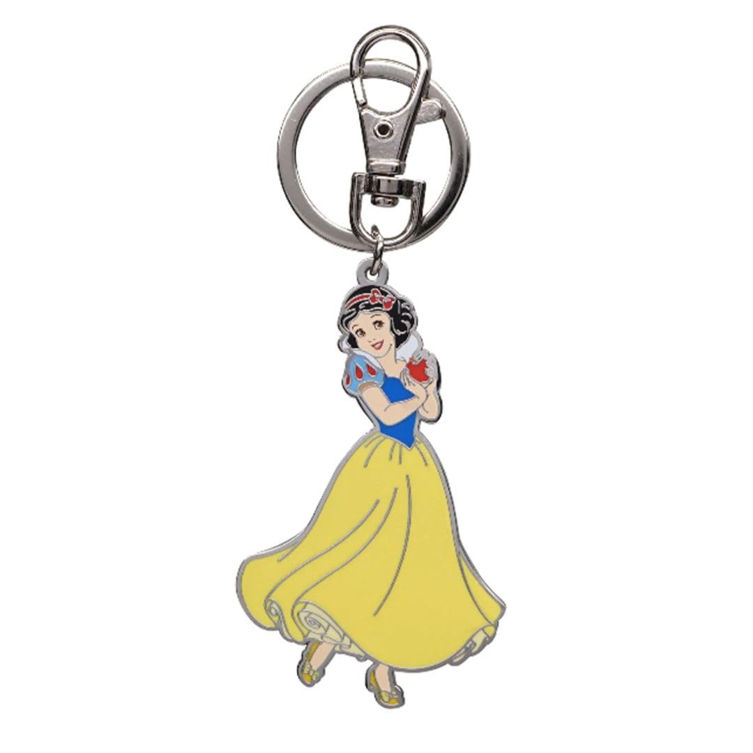 Disney SNOW WHITE COLORED PEWTER KEYRING