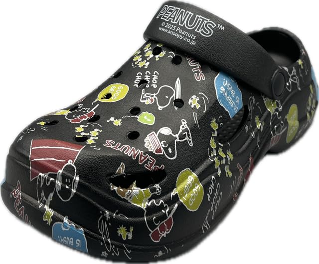 PEANUTS(ピーナッツ) Women's Clog, Black, 23.0 cm