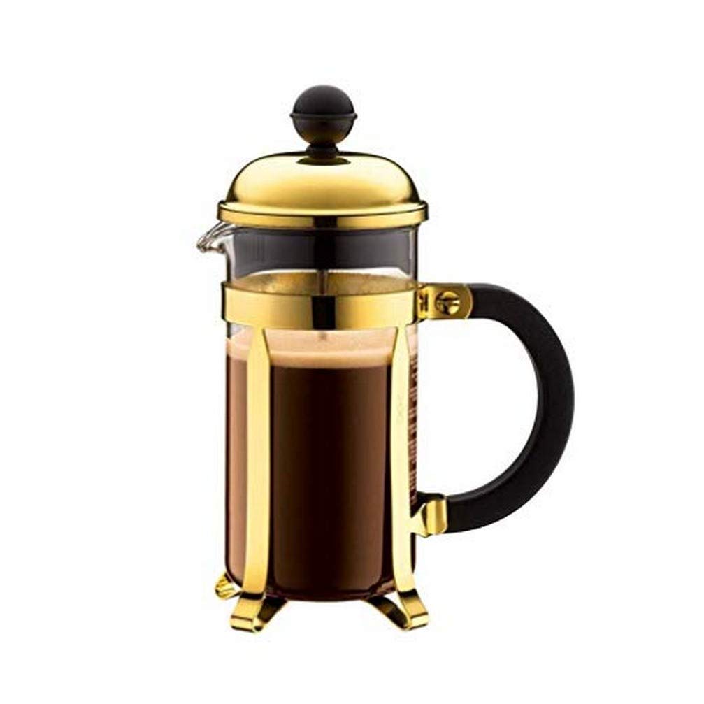 BODUM Chambord 3-Cup Coffee Maker, Gold, 0.35 Litre/ 12oz