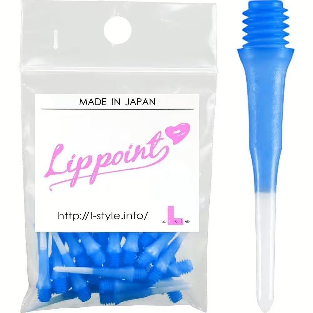 L-style Lippoint Soft Tip Points – Regular Length, 2-Tone Blue, 60ct
