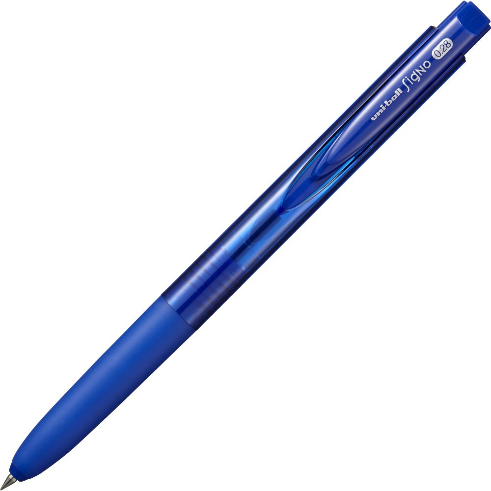 三菱鉛筆 Mitsubishi Pencil UMN15528.33 Gel Ballpoint Pen Signo RT1 0.28 Blue 10 Pens
