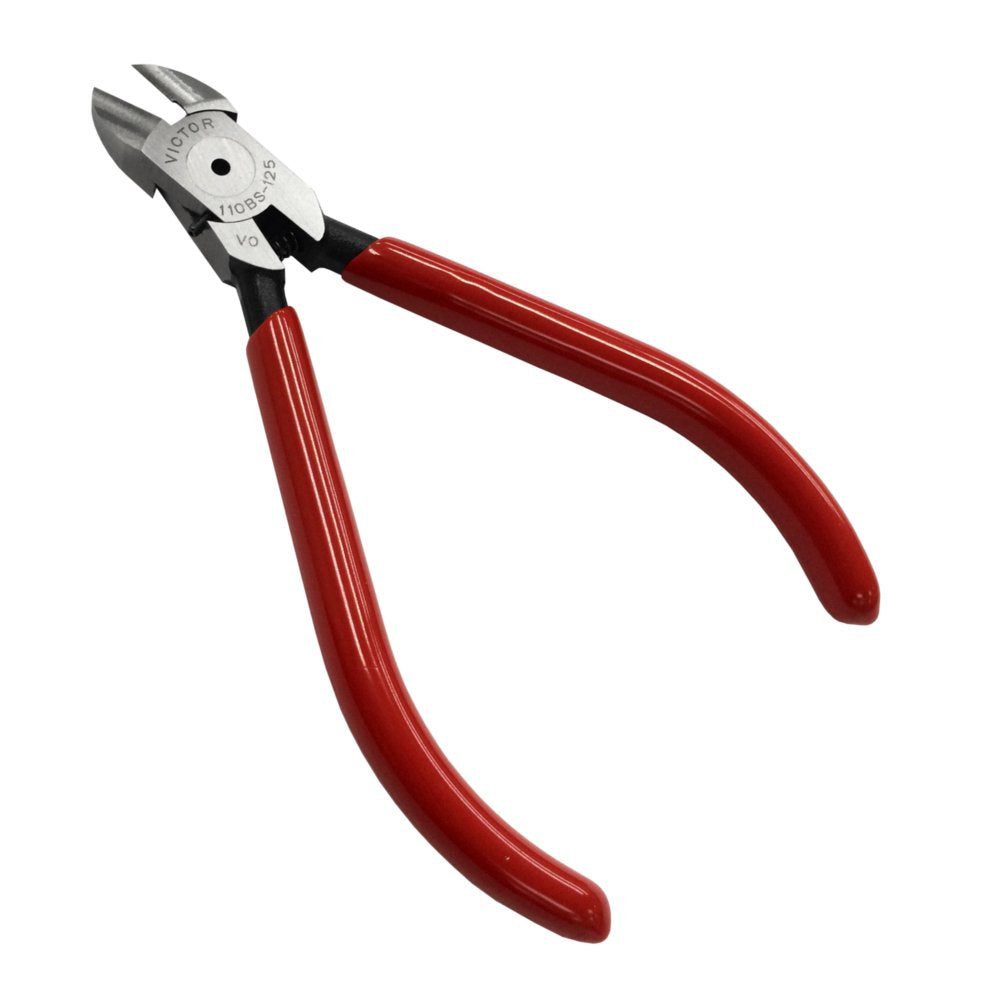 VICTOR TOOLS, Thin Edge Cutting Pliers(Semi-Flush), 110BS-125, 5 Inch