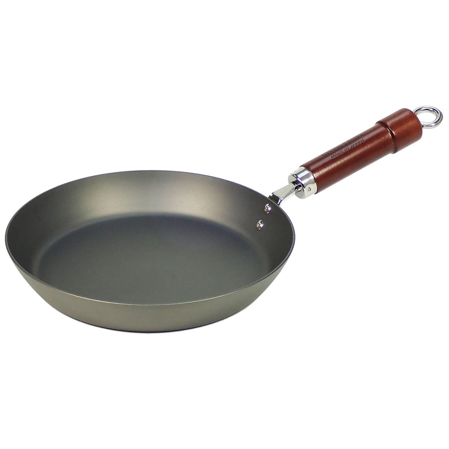 Riverlite K2326 Extra Iron Thick Plate Frying Pan, 10.2 inches (26 cm), Iron Nitride, IH Compatible, Rust Resistant, Wok, Made in Japan