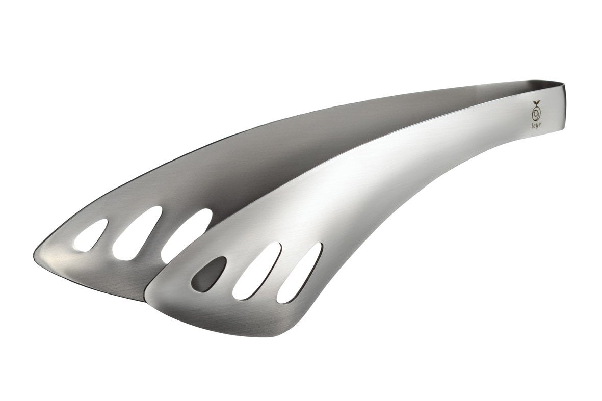 Oaks Leye LS1514 Yubisaki Server Tongs, Easy to Serve Even While Sitting, Stainless Steel, Made in Japan