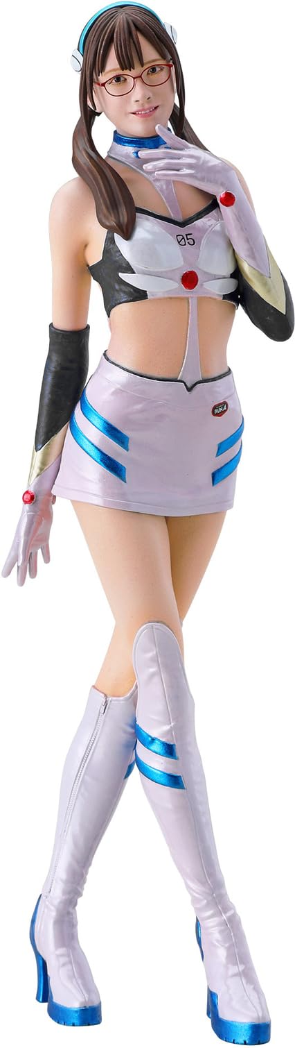 Hasegawa 1/12 Real Figure Collection Evangelion Racing Circuit Mate Runa Yuki/Makinami Mari Illustrus Unpainted Resin Kit SP660 (People)