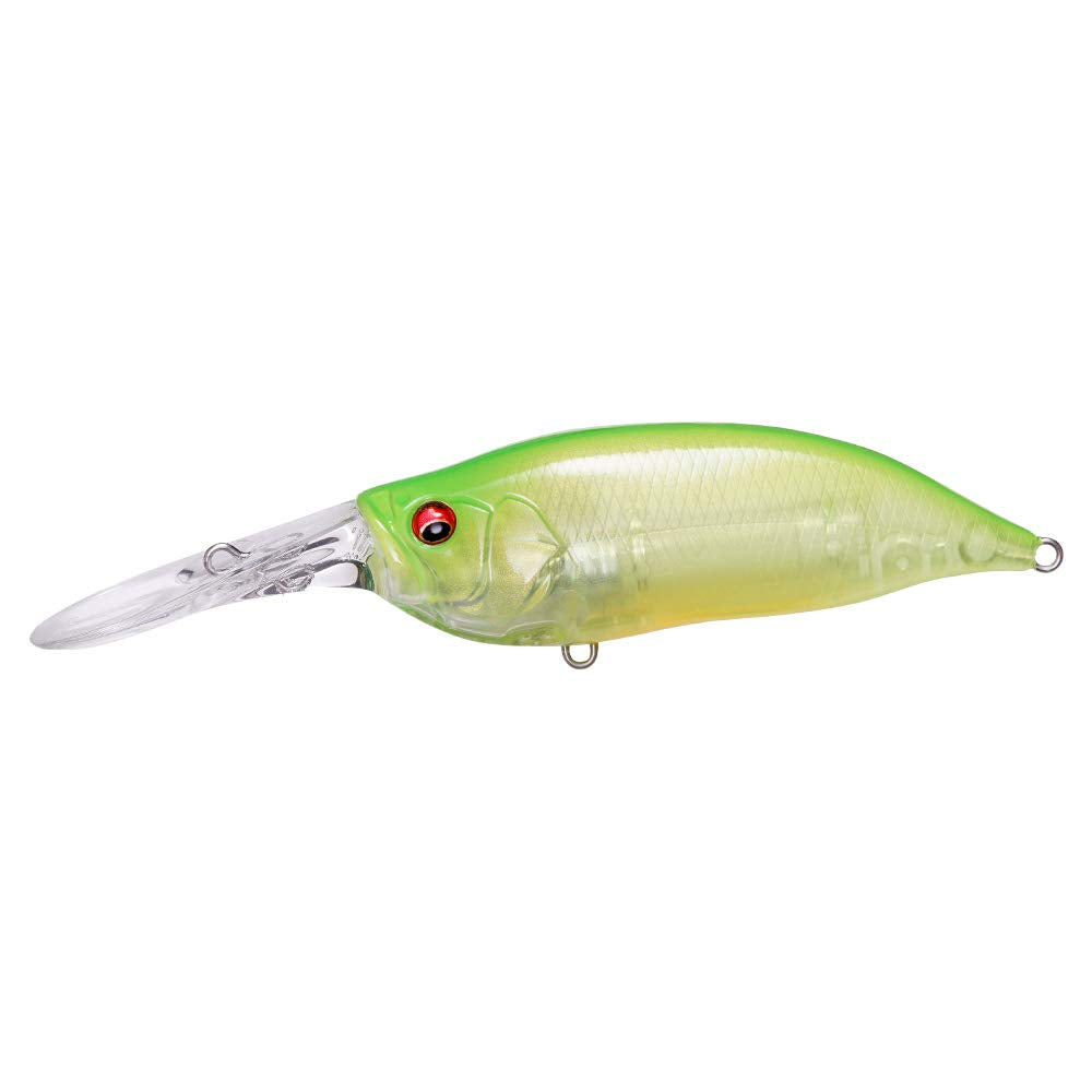 Megabass IXI SHAD Type-3 Clear Lime Chart