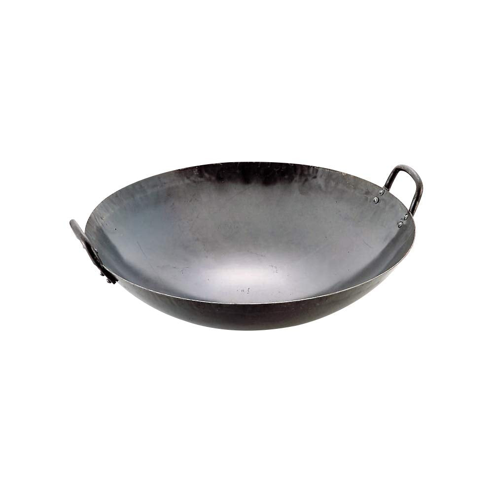 エムテートリマツ Yamada 1700210 Iron Hammered Wok, 22.4 inches (57 cm)