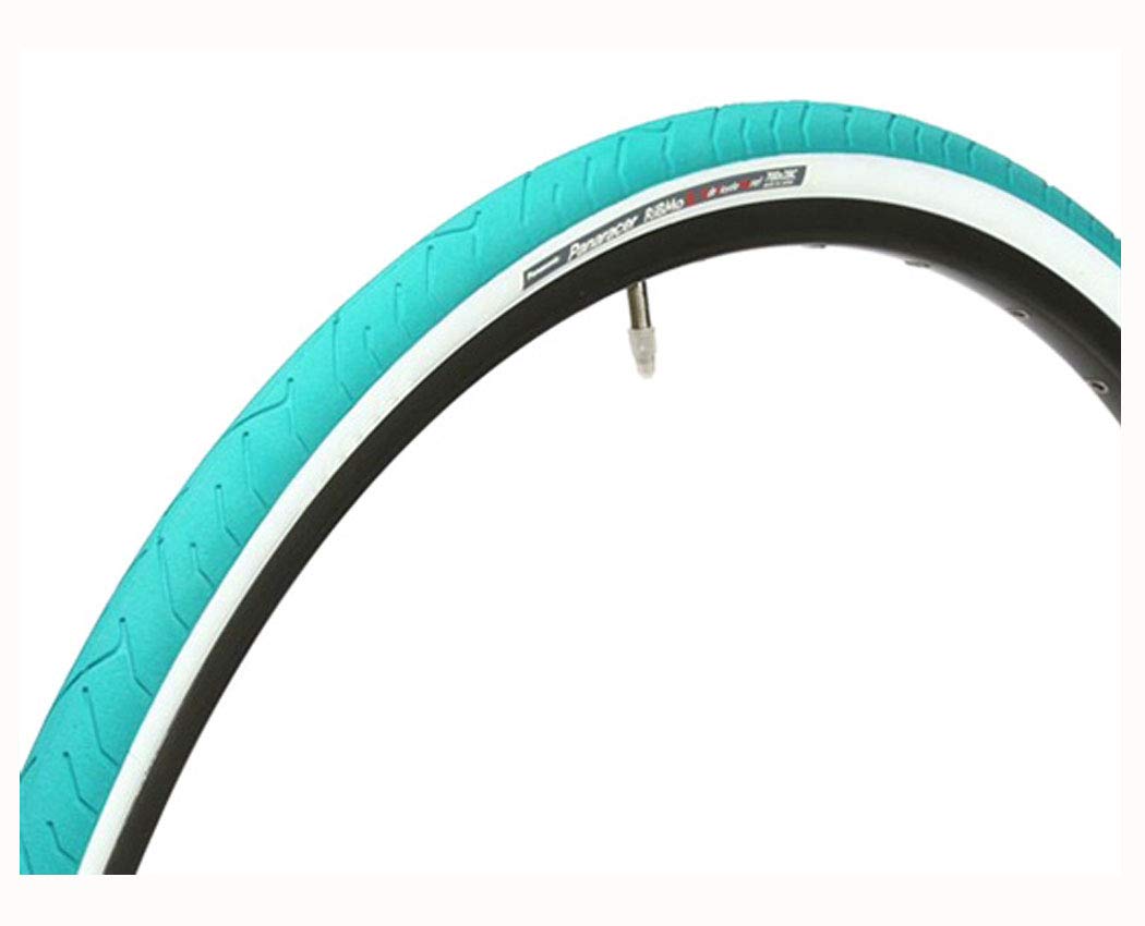 Panaracer 8W728-RBS-G Clincher Tires, 700 x 28C, Green/White Sides, for Cross Bike, Road Bike, Street Riding, Commuting to Work