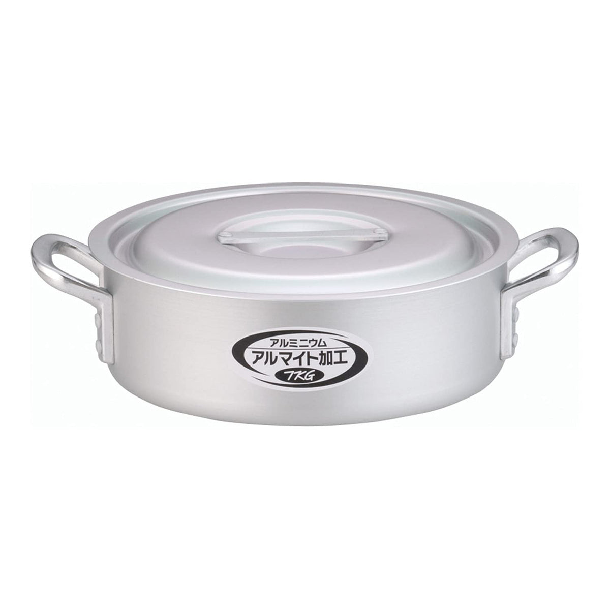 Endo Shoji TKG ASTM203 Outer Wheel Pot, 10.6 inches (27 cm), For Commercial Use, Anodized Aluminum Alloy, Made in Japan