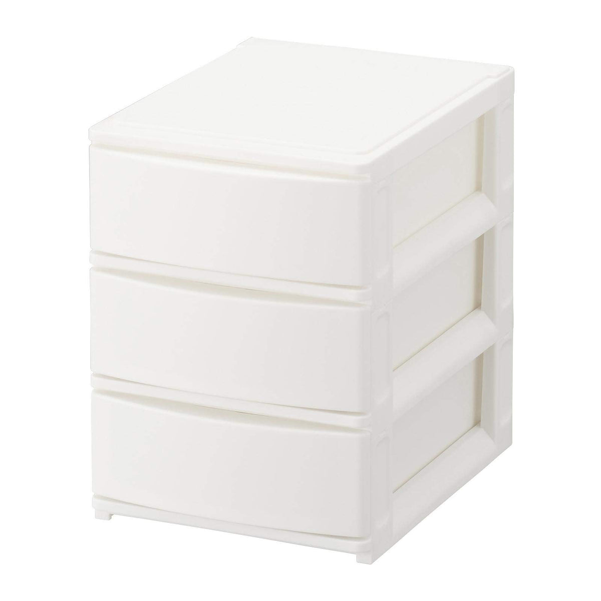 Sanka NpdA5-a3WH Small Storage Drawer A5 Shallow 3 Tiers White Color (W x D x H): 7.7 x 10.4 x 10.4 inches (19.5 x 26.5 x 26.5 cm), Made in Japan