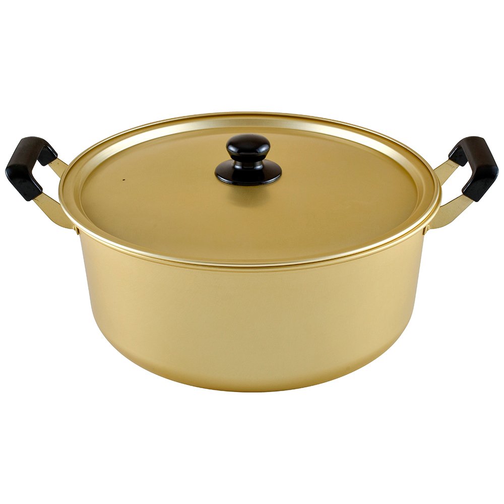 Wahei Freiz Homian RA-9705 Double Handed Aluminum Pot, 14.2 inches (36 cm), For Gas Fire Only