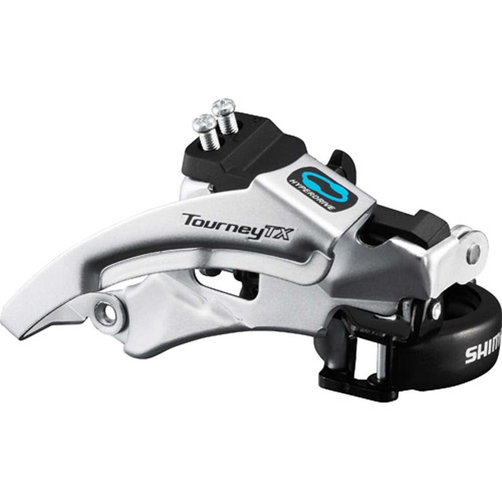 SHIMANO Tourney FD-TX800-TS3 Front Derailleur 7/8-Speed Top Swing Black/Silver Design 63-66° Chainstay Angle 2016 Mountain Bike