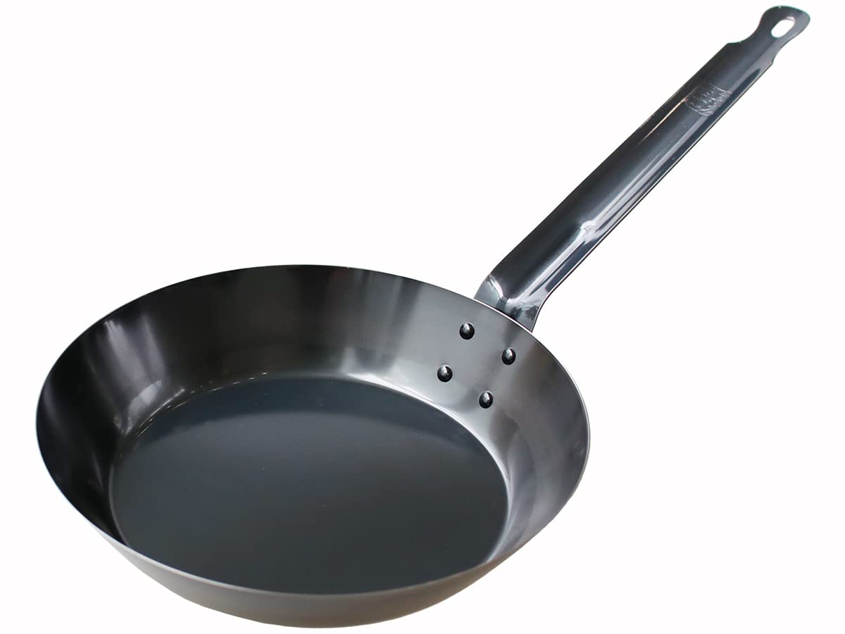 Kobo Aizawa 70375 Iron Frying Pan, Black Pepper, 10.2 inches (26 cm)