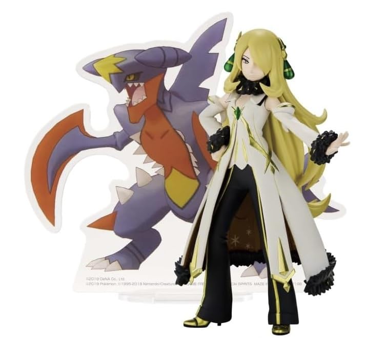 Pokémon Masters EX Panel Spectacle Cynthia & Mega Garchomp Figure Prize Figure