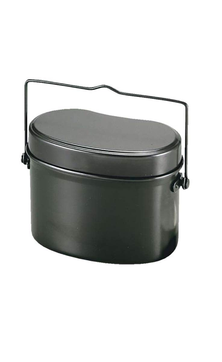 Captain Stag M-5545 Rinkan Military Hando, 4 Cooking, Black, Width 7.1 x Depth 4.3 x Height 5.3 inches (180 x 110 x 135 mm)