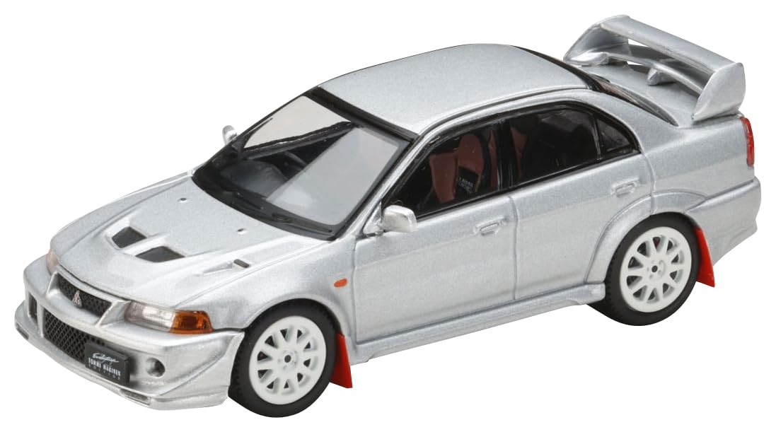 HobbyJAPAN) 1/64 Mitsubishi Lancer GSR Evolution 6 (T.M.E) (CP9A) 2000 with Metallic Mudguard Silver Satellite