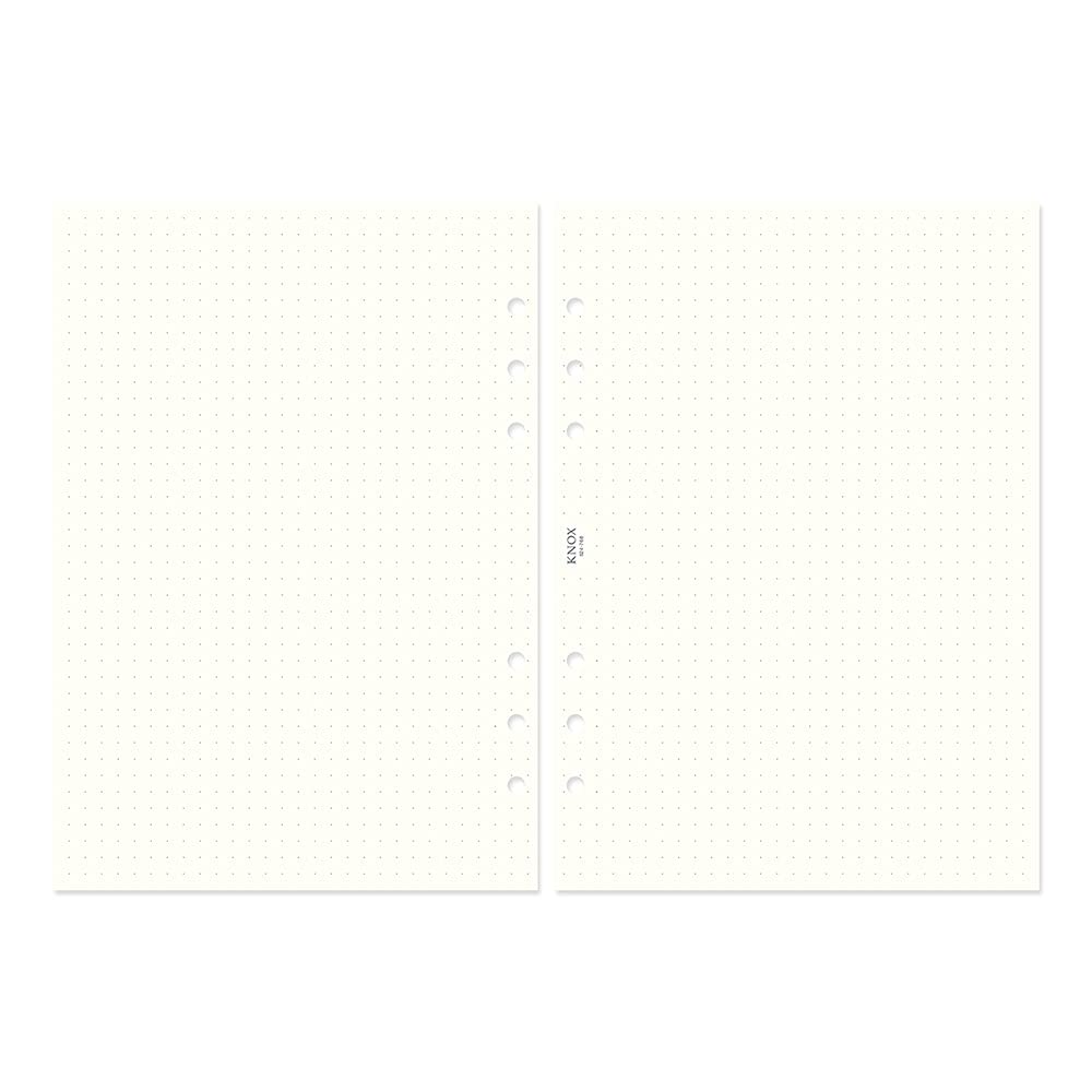Knox 524-768 Personal Organizer, Refill, Memo, Dot Grid, Tenkin, A5