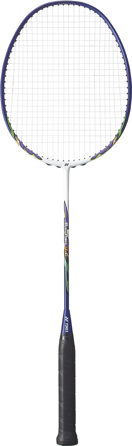 Yonex - Batminton Racket with Muscle Power of 9Lt., White/Navy Blue (100), 4U5, MP9LTG