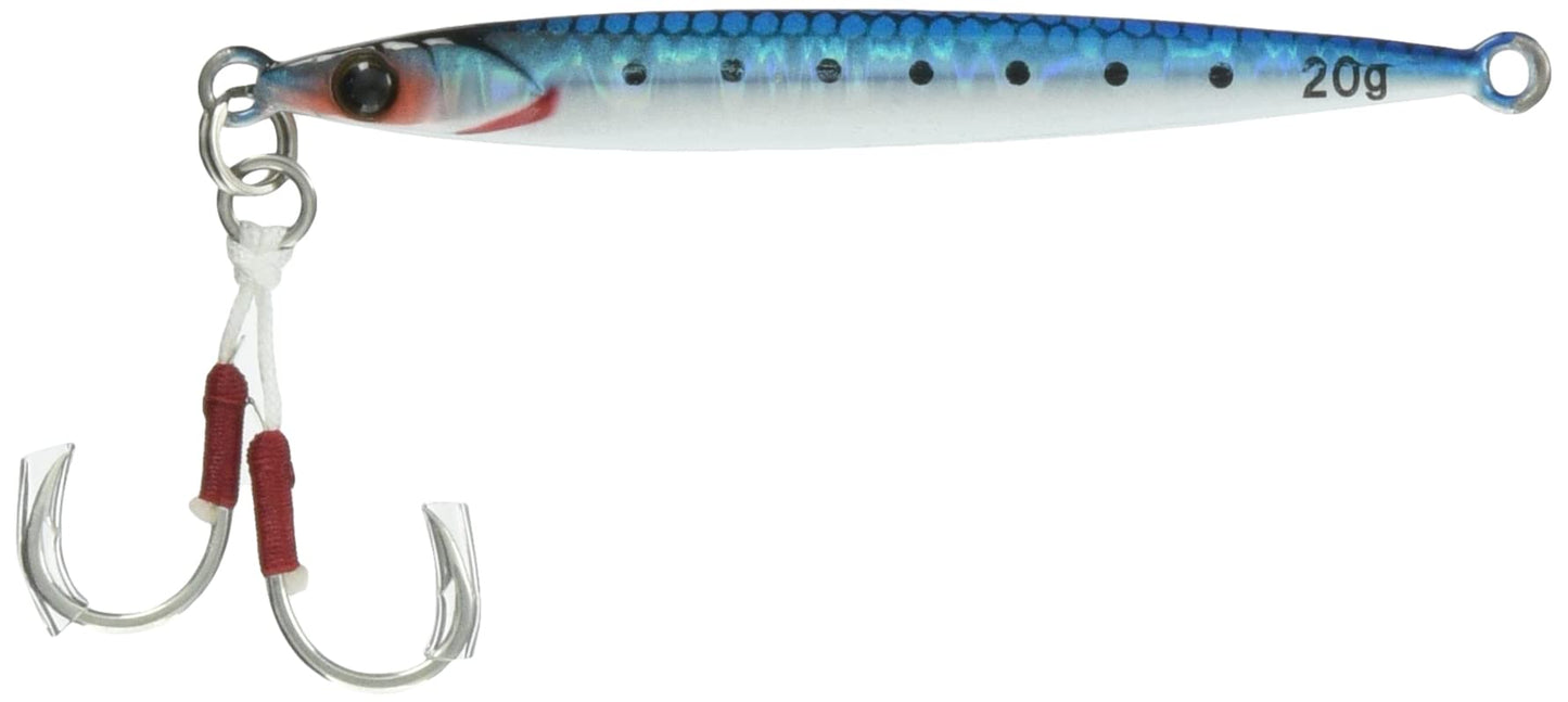 JACKALL Metal Jig, Big Backer, Jig Stick, 0.7 oz (20 g), Sardine, Magma Wave Holo.