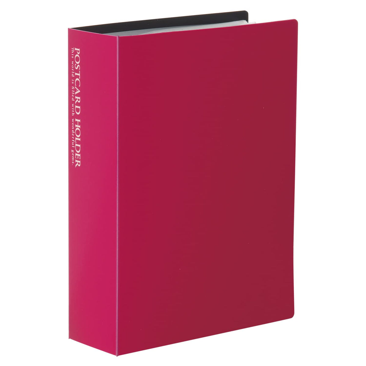 SEKISEI Album Pocket Post Card Holder 120 Sheets High Transparent Postcard Size Postcard 101-150 Sheet Pink KP-60PKP-60P-21